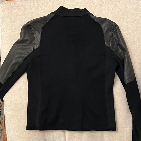 Rag & Bone Black Jacket w/ Real Leather Accents - Picture 3 of 4